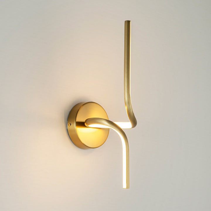 Avenlo 1-Light Dimmable LED Contemporary Curved Wall Sconce(15") My Store