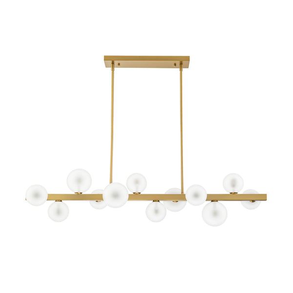 Zenvia 12-Light Kitchen Island Glass Sputnik Modern Chandelier (45")