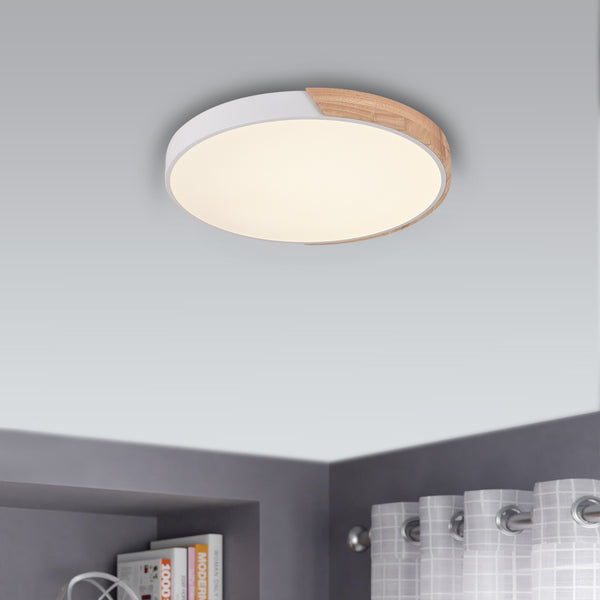 Lumisca 1-Light Dimmable LED Modern Flush Mounted Sconce (11"-15")